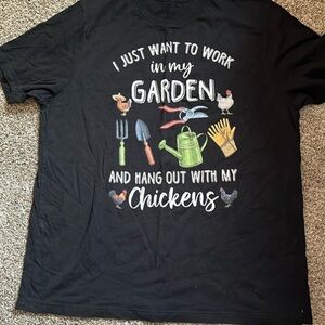 Soft cotton black T-shirt, no brand-name​​